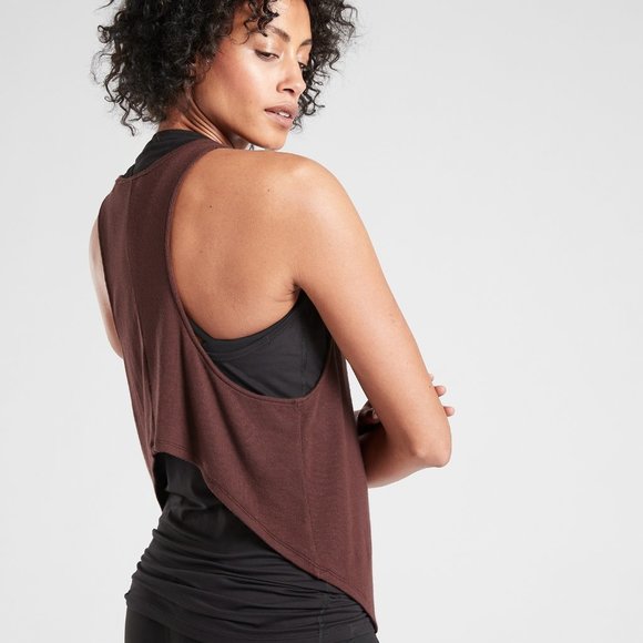 NWT Athleta NAYARIT TANK, (Antique Burgundy) - M - Picture 4 of 8